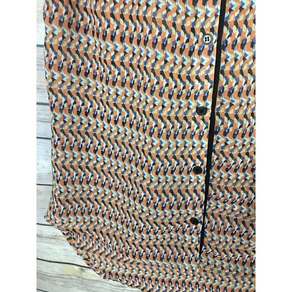 Olive And Oak XS Sheer Hi Lo Blouse Sleeveless - Picture 4 of 10